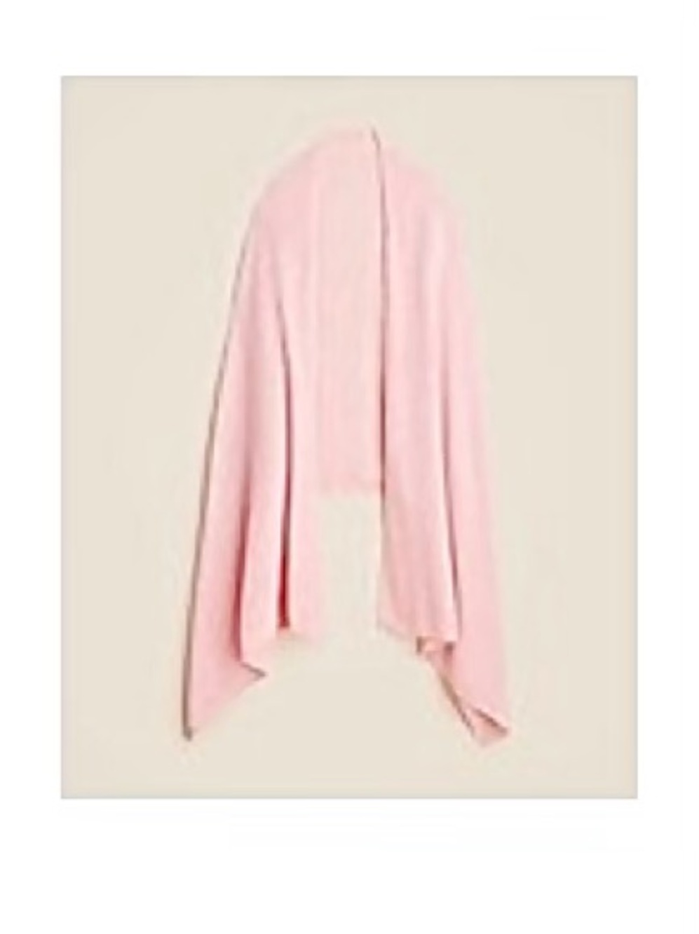 J.Crew Oversized Cashmere Wrap in Soft Pink